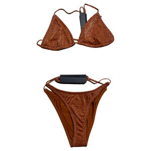 Brand New NWT Unworn Triangl Vinca Nusa Sparkle Bathing Suit Set Size Small/XS!